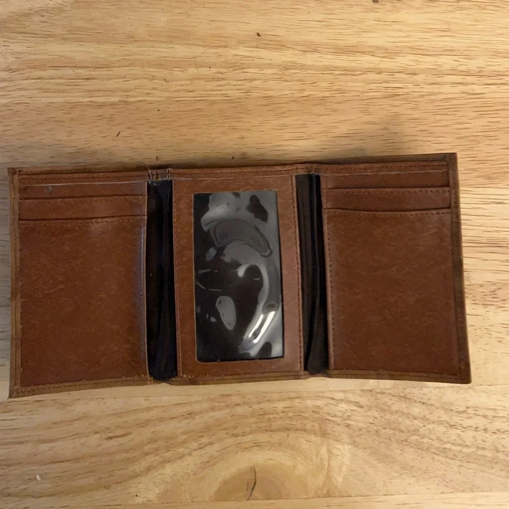 Las Vegas Raiders Genuine Leather Embossed Tri-Fold Wallet